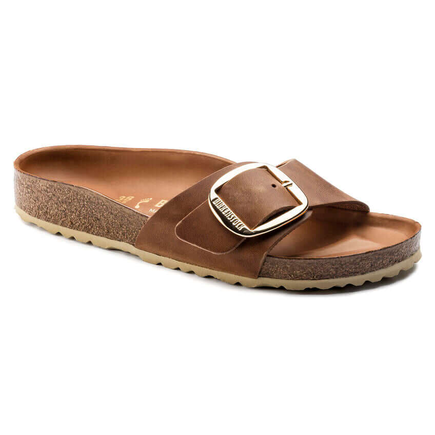 Birkenstock Madrid Big Buckle Cognac Oiled Leather - immagine 3