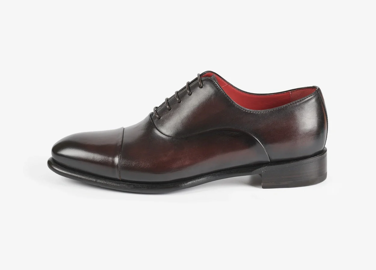 Oxford con puntale rivoltato marrone