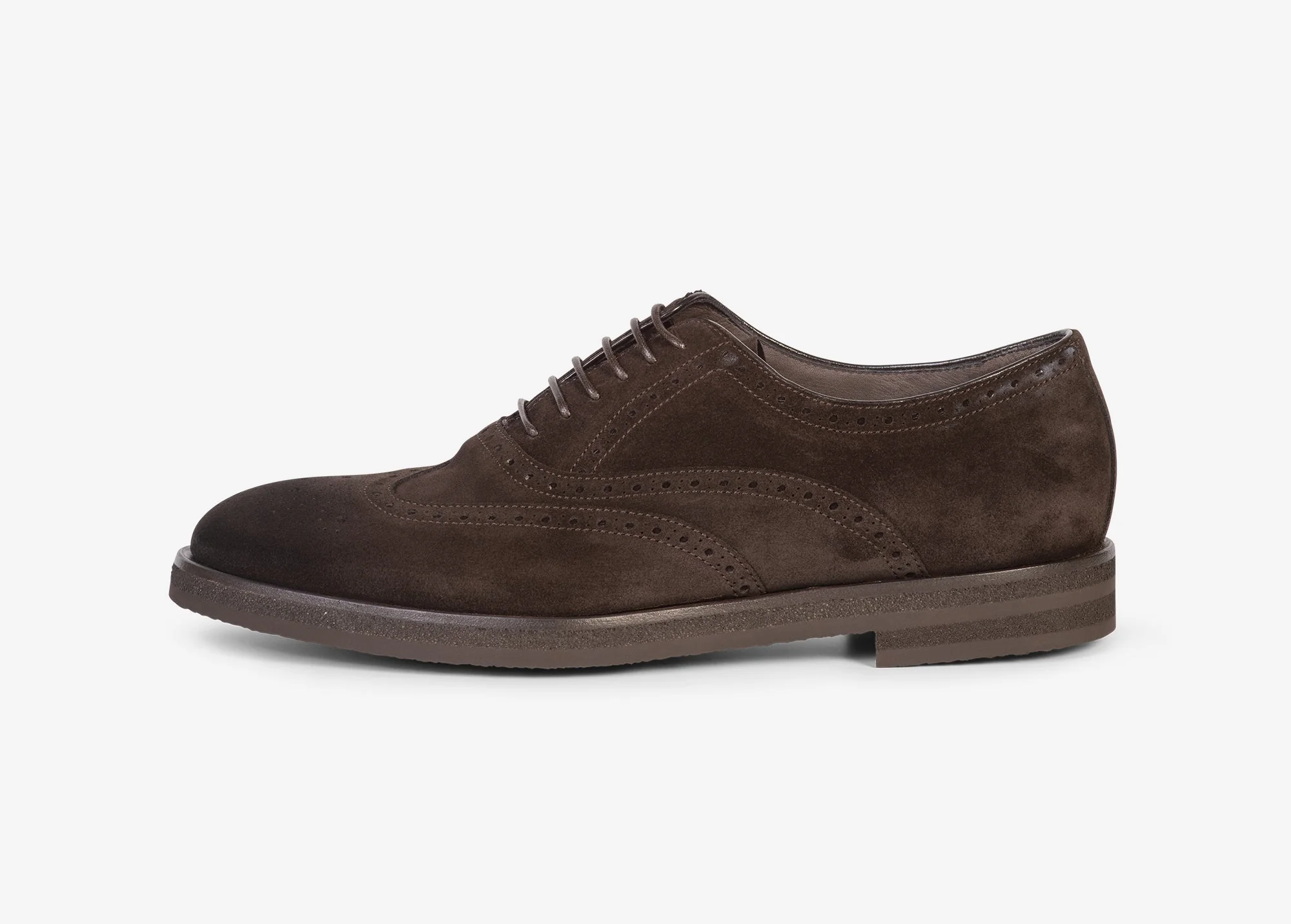 Francesina in suede testa di moro