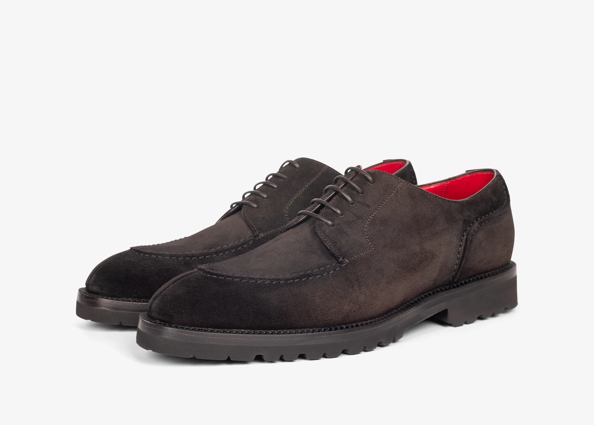 Derby in suede testa di moro - immagine 3