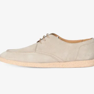 Derby in suede sabbia chiaro