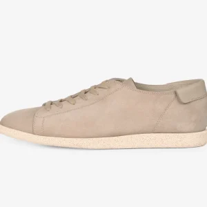 Sneakers in suede beige chiaro