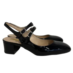 Slingback in vernice