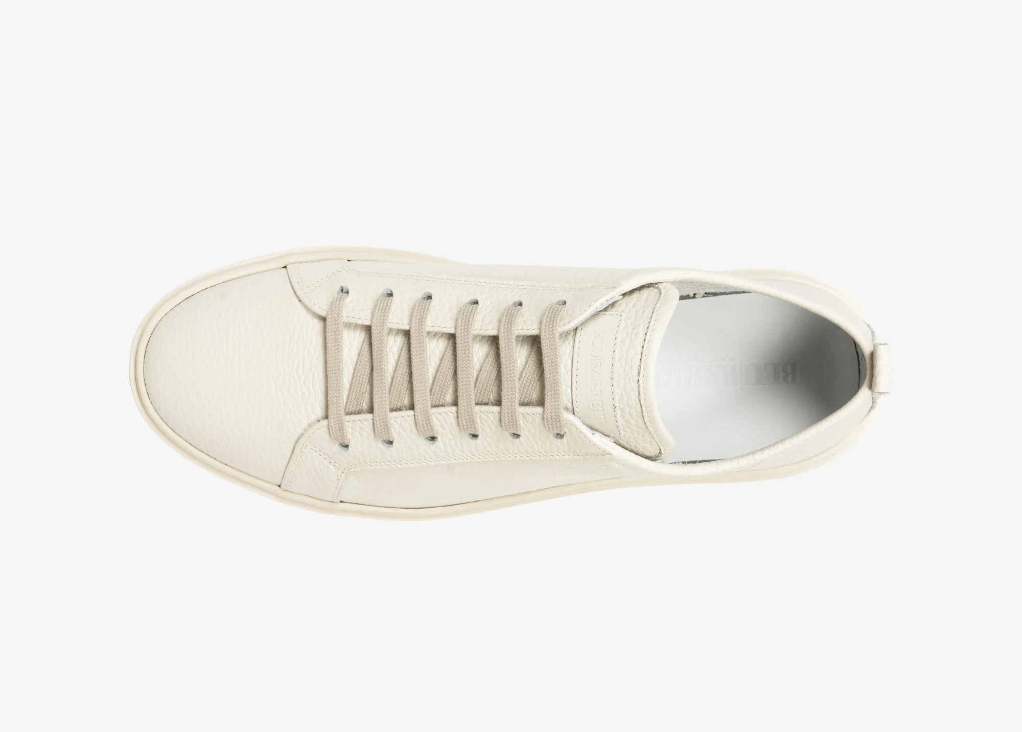 Sneaker in vitello martellato bianco sporco - immagine 4