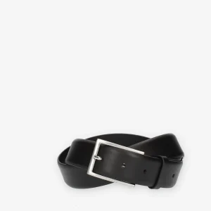 Guess Cintura da uomo nera con fibbia rettangolare