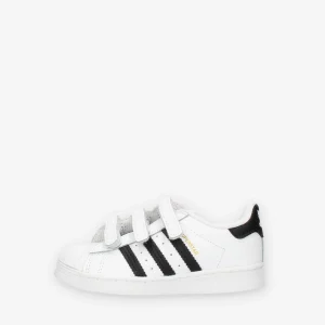 Adidas Superstar CF I Sneakers bianche e nere con strappi