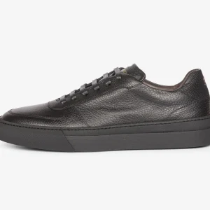 Sneaker in vitello granato nero