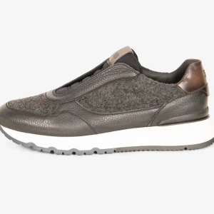 Running sneaker nera senza lacci