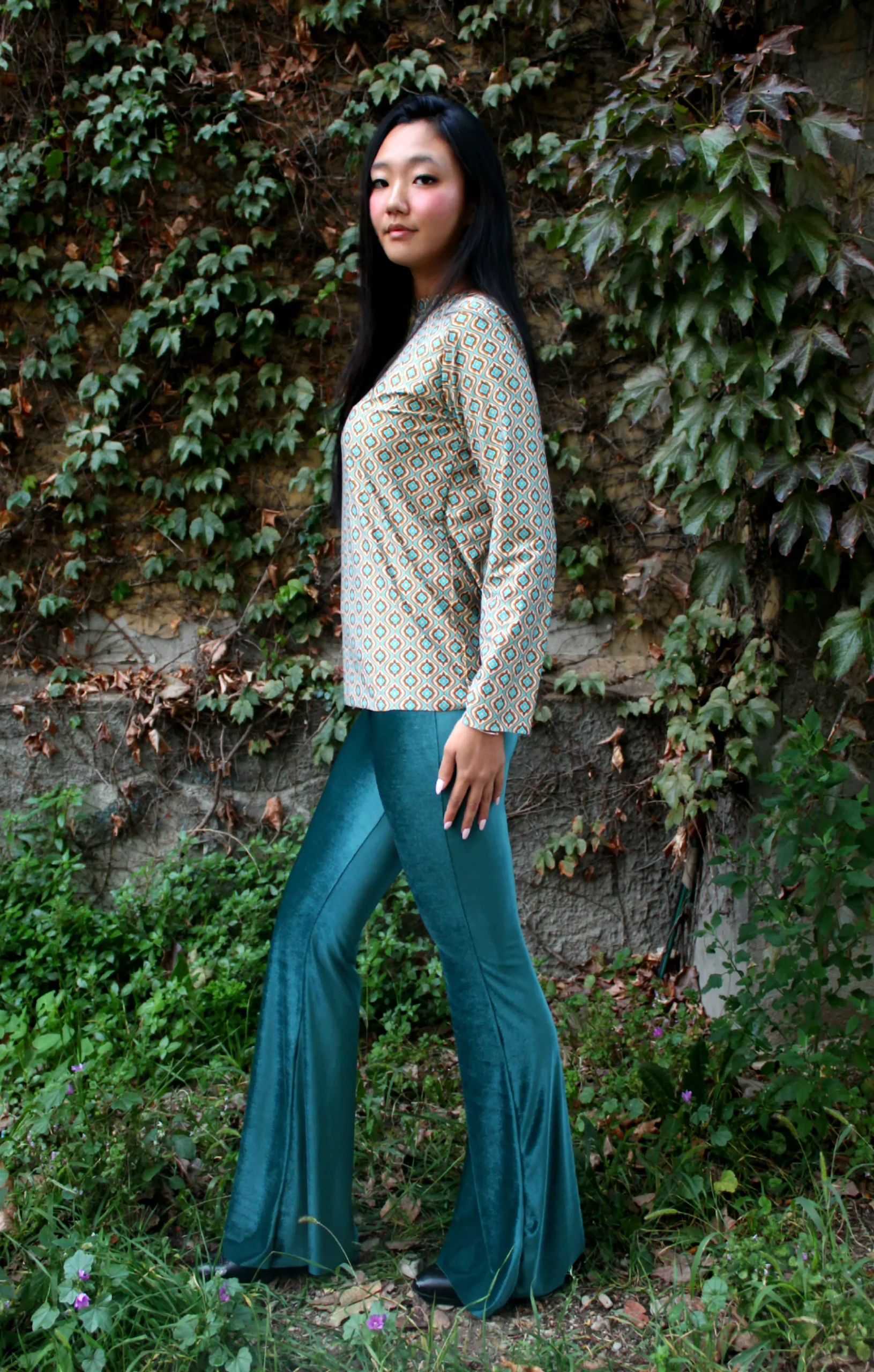 Maglia maniche lunghe elasticizzata peso leggero fantasia Double 1 - immagine 6
