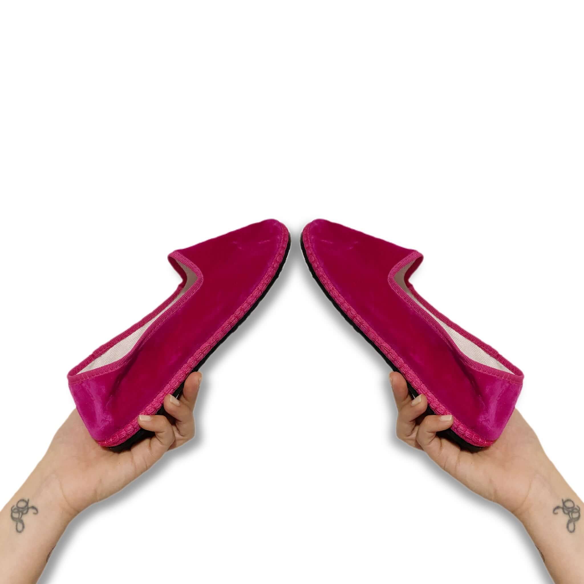 Friulane in velluto - FUXIA - immagine 3