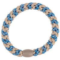 Elastico per capelli Kknekki blue silver glitter stripe - immagine 2
