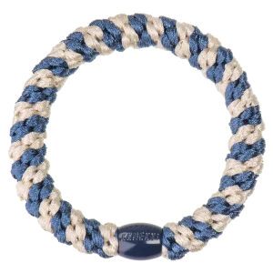 Elastico per capelli Kknekki Indigo Ivory stripe