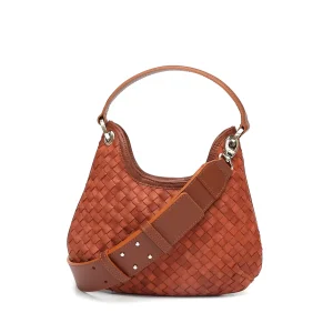 Mini Lou intrecciata marrone