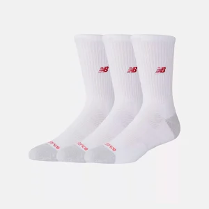 ACTIVE PREMIUM CREW SOCKS 3 PACK- WHITE