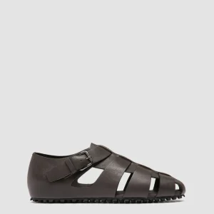 YORGOS 001 - Brown Leather Fisherman Sandals