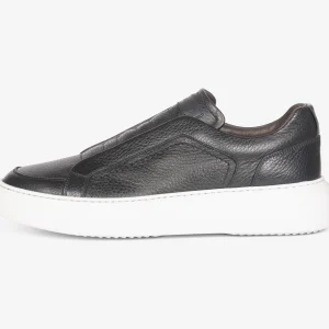 Sneaker in vitello martellato blu