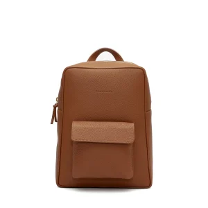 Zaino in pelle tortora
