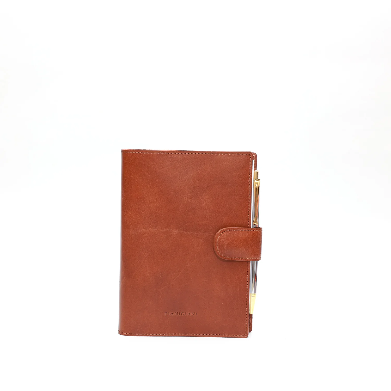 Agenda media in pelle marrone - immagine 2