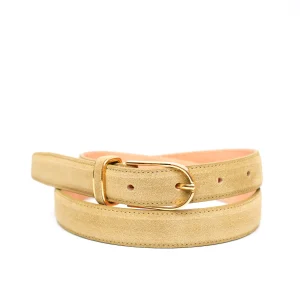 Cintura scamosciata beige
