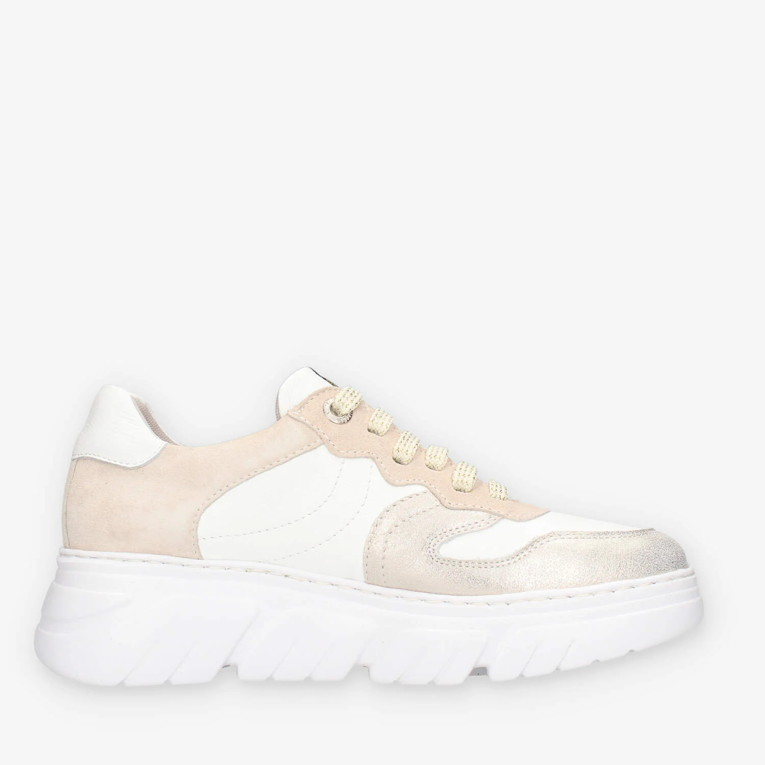 Callaghan 51809-PLATINO Sneakers platino bianche e beige da donna - immagine 5