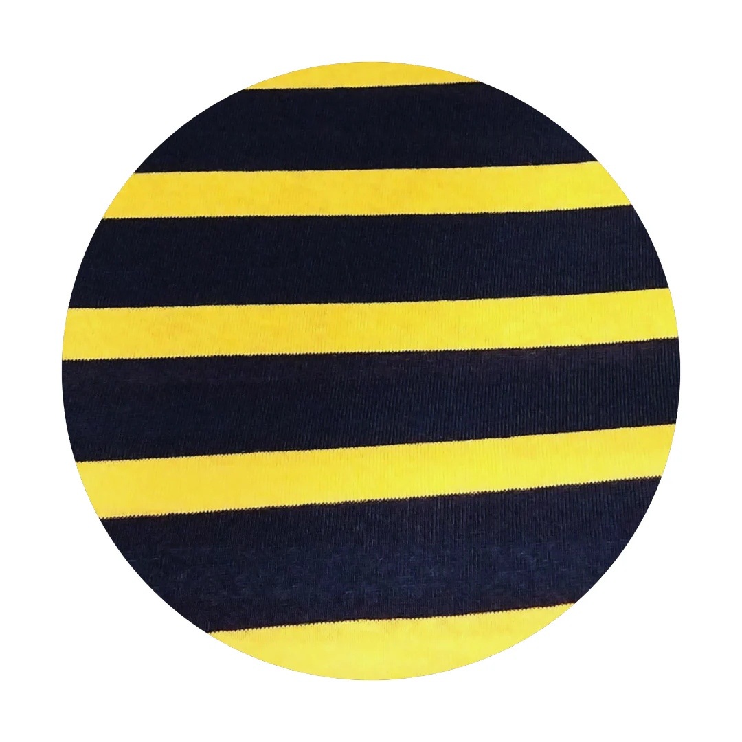 Maglia maniche lunghe righe medie giallo e nero peso medio - immagine 2