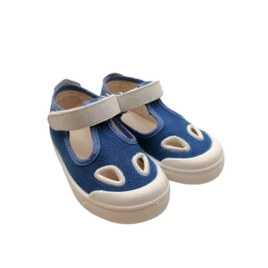 Scarpette con occhietti azzurro e bianco Ocean